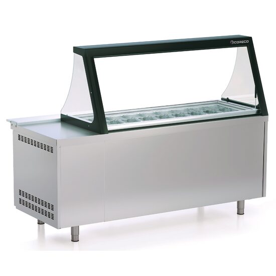 Masa preparare salate, cu vitrina 562Lt Seria 800 - Coreco