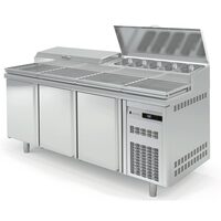 Salatiera refrigerata cu 3 usi, capacitate 562 Lt - Coreco