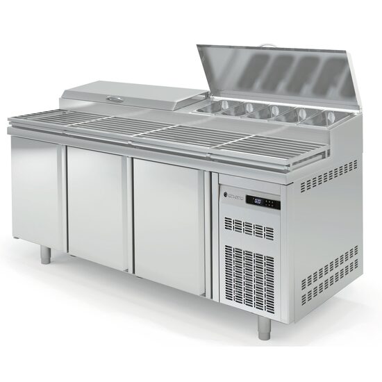 Salatiera refrigerata cu 3 usi, capacitate 562 Lt - Coreco