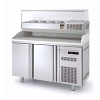 Masa preparare pizza cu blat granit+vitrina refrigerata, capacitate 362 Lt - Coreco