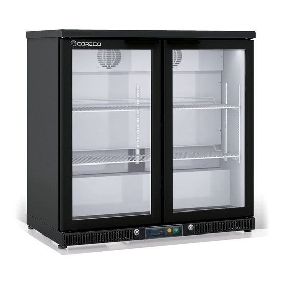 Mini frigider cu doua usi cu geam 225Lt - Coreco