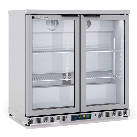 Mini frigider cu doua usi cu geam 225Lt - Coreco