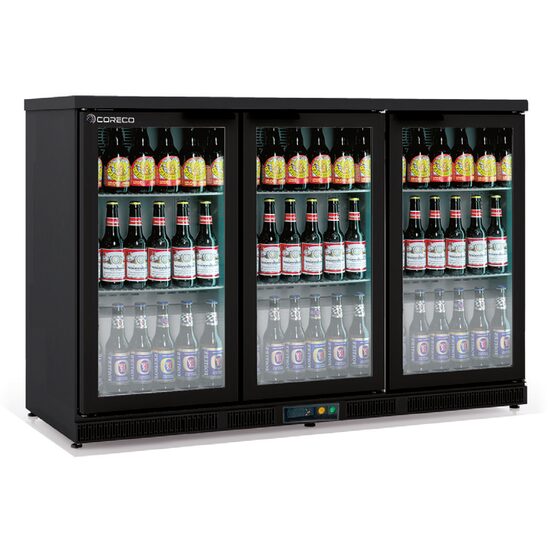 Mini frigider cu 3 usi cu geam 320Lt - Coreco