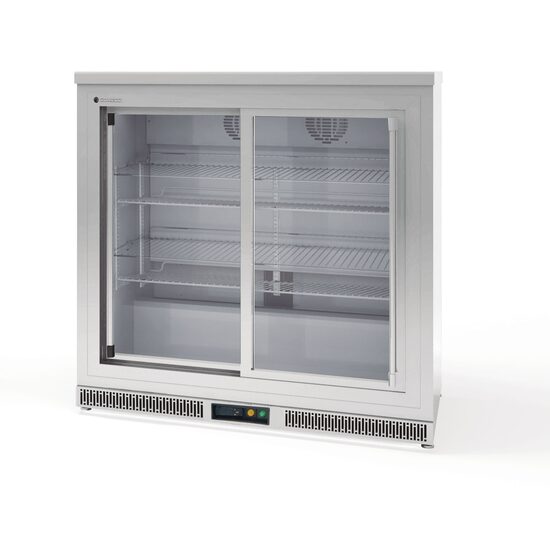 Mini frigider cu usi glisante cu geam 225Lt - Coreco