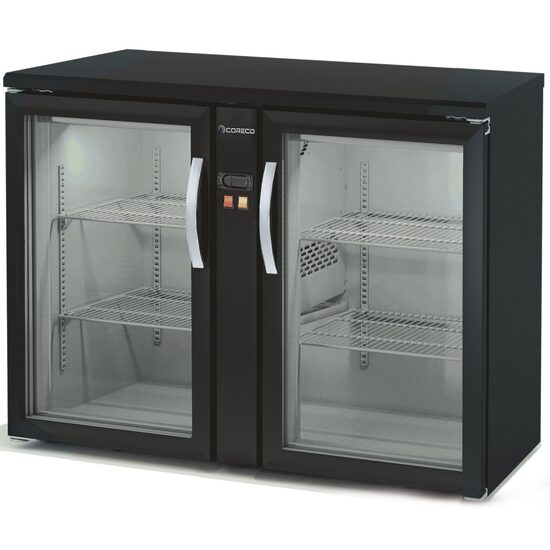 Minibar cu doua usi cu geam 325Lt fara unitate condensare - Coreco