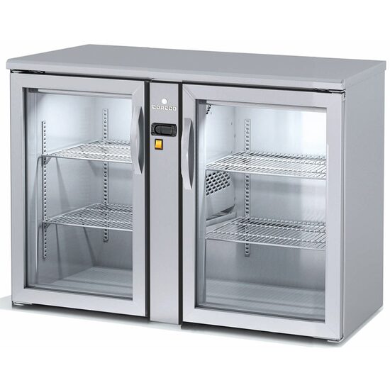 Minibar cu doua usi cu geam 325Lt fara unitate condensare - Coreco