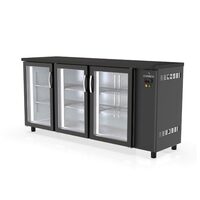 Minibar cu 3 usi cu geam 490Lt fara unitate condensare - Coreco