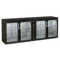 Minibar cu 4 usi cu geam 650Lt fara unitate condensare - Coreco