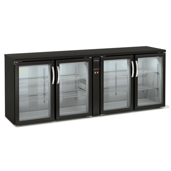 Minibar cu 4 usi cu geam 650Lt fara unitate condensare - Coreco