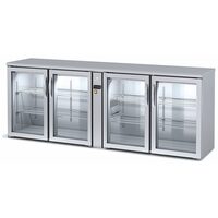 Minibar cu 4 usi cu geam 650Lt fara unitate condensare - Coreco