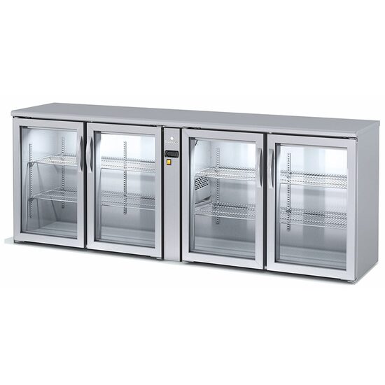 Minibar cu 4 usi cu geam 650Lt fara unitate condensare - Coreco