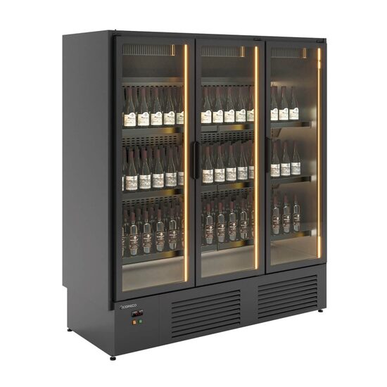 Vitrina frigorifica pentru vinuri cu 3 usi cu geam - Coreco