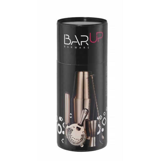 Barkit de 5 accesorii cu tub - design cupru,  ø120x(H)320mm