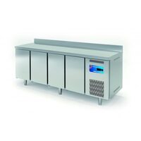 Masa rece refrigerare cu 4 usi si rebord, 516 Lt - Coreco