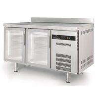Masa rece cu doua usi cu geam si rebord, 245 Lt - Coreco