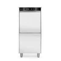 Masina de spalat vase, 50x60, electronica, cu dozator de detergent si pompa de scurgere, 400V, HENDI, 400V/7100W, 595x730x(H)1340mm