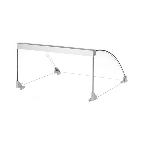 Cupola de sticla pentru grill-urile pentru carnati, HENDI, Pentru grill-ul pentru carnati cu 11 role (268704), 470x477x(H)250mm