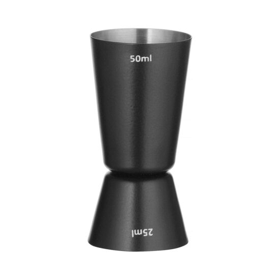 Cupa de masurare neagra, 25ml / 50ml, ø45x(H)86mm
