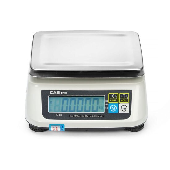 Cantar cu certificare, CAS, 2 KG,  250x280x(H)112mm