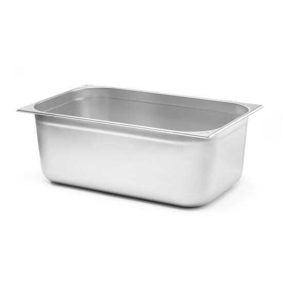 Tava Gastronorm GN 1/1 - pentru cuptoare,  HENDI, 25,65L , Argintiu, 530x325x(H)200mm