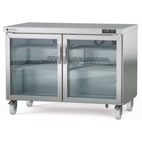 Masa rece cu doua usi din sticla 394 Lt - Coreco
