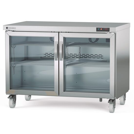 Masa rece cu doua usi din sticla 394 Lt - Coreco