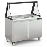 Masa rece cu vitrina si usa 394 Lt - Coreco