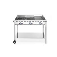Grătar Green Fire cu 3 arzătoare, HENDI, Profi Line, 17,4 kW, 1078x612x(H)825mm