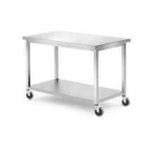 Masa mobila cu raft - insurubata, adancime: 600 mm., HENDI, Kitchen Line, 1200x600x(H)850mm