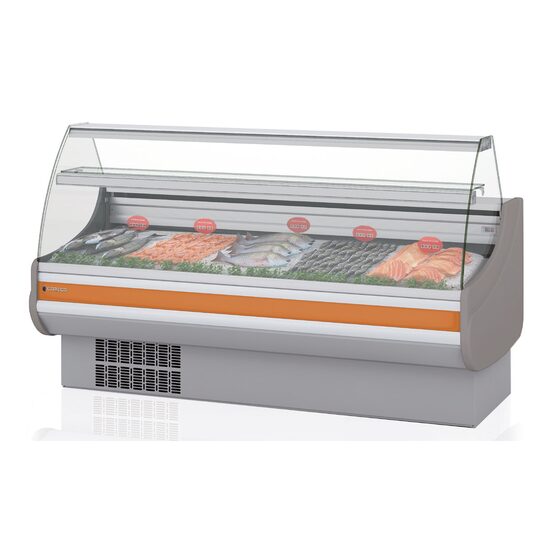 Vitrina frigorifica pentru peste, 246.5 cm - Coreco