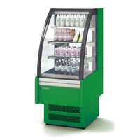 Vitrina frigorifica modulara snack, cu gean curbat rabatabil 140 Lt - Coreco
