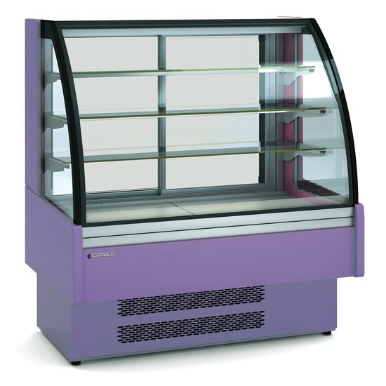 Vitrina frigorifica modulara snack, cu gean curbat rabatabil 322 Lt - Coreco