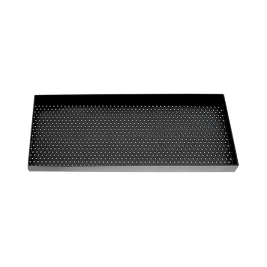 Tava perforata din aluminiu pentru copt 90° 40x80x2 cm - Almetal