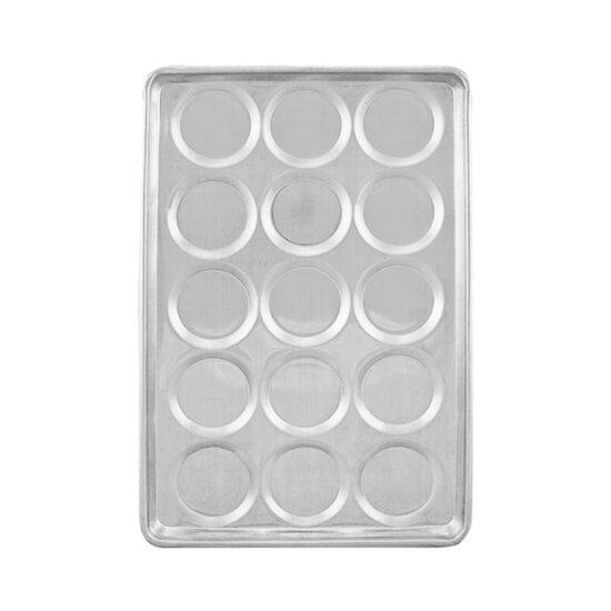 Tava copt din aluminiu pentru 15 chifle 49x74 cm - Almetal