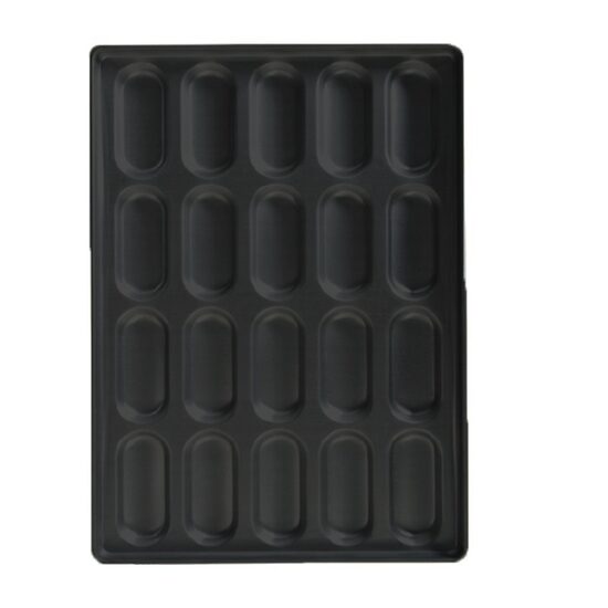 Tava copt din aluminiu vopsit pentru 24 painici sandvis 60x90cm - Almetal