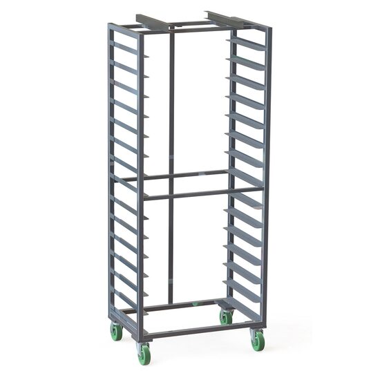 Carucior inox pentru 15 tavi - Almetal