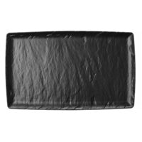 Platou melaminat negru , Rock,  Fine Dine GN 1/1, 530x325mm