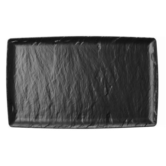 Platou melaminat negru , Rock,  Fine Dine GN 1/1, 530x325mm