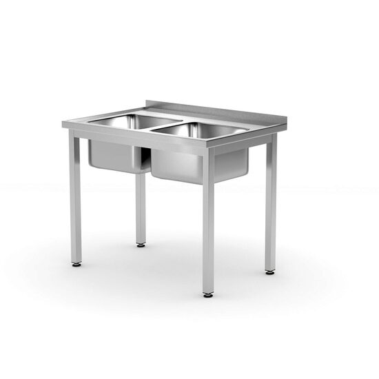 Spalator dublu, pregatita pentru asamblare, HENDI, Kitchen Line, 1000x600x(H)850mm