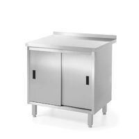 Masa de lucru de perete cu dulap cu usi glisante 800x600x850 mm, Profi Line,