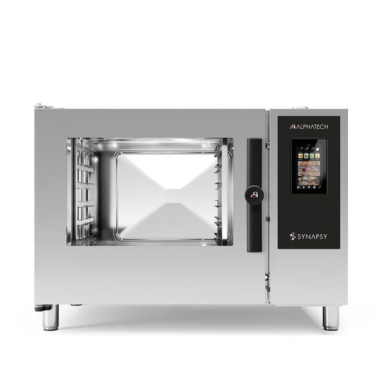 Cuptor profesional Alphatech Synapsy automat, gaz, capacitate 12 tavi GN 1/1, 6 tavi GN 2/1, umidificare automata directa