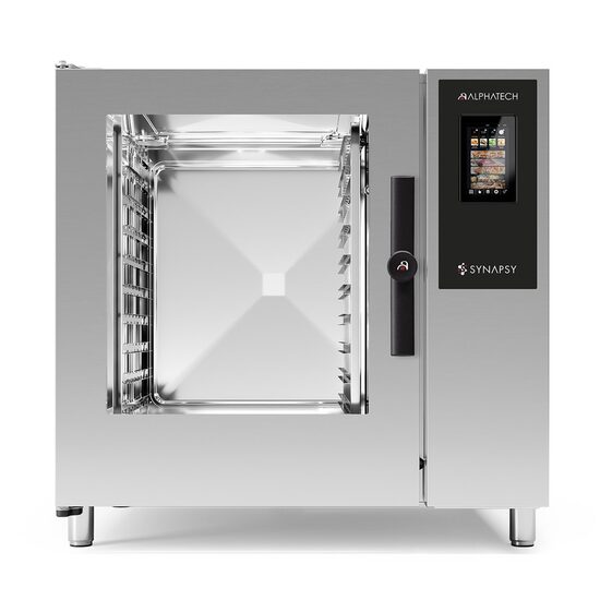 Cuptor profesional Alphatech Synapsy automat, gaz, capacitate 20 tavi GN 1/1, 10 tavi GN 2/1, umidificare automata directa
