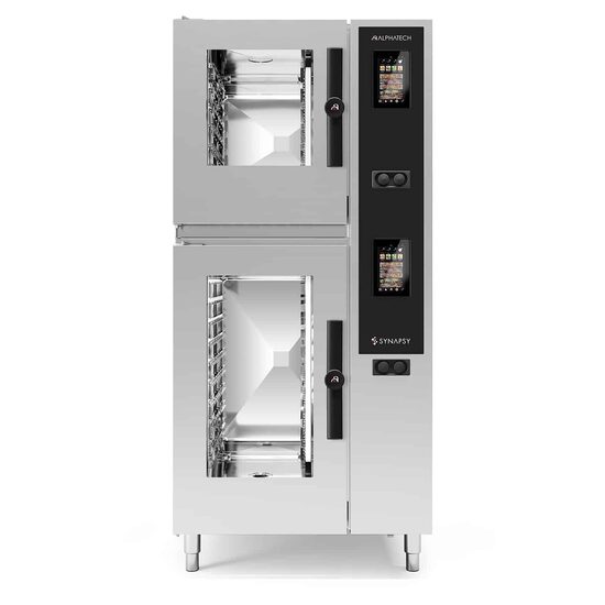 Cuptor profesional Alphatech Synapsy automat, electric, capacitate 6 tavi GN 1/1 + 10 tavi GN 1/1, umidificare automata directa