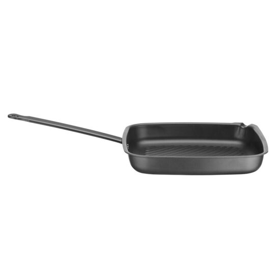 Tigaie patrata, grill,  26x28 cm (H) 42mm otel carbon