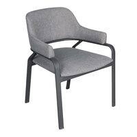 Scaun din aluminiu cu manere si spatar Piton - Caris