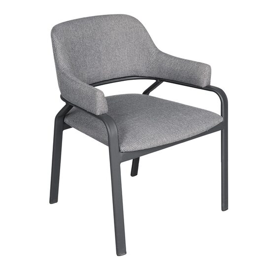 Scaun din aluminiu cu manere si spatar Piton - Caris