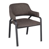 Scaun din aluminiu cu manere si spatar Piton - Caris