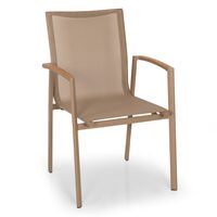 Scaun aluminiu cu manere si spatar Rossi - Caris