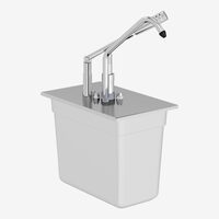 Dozator inox sosuri, 5.25L, GN1/4 200, KD-0214