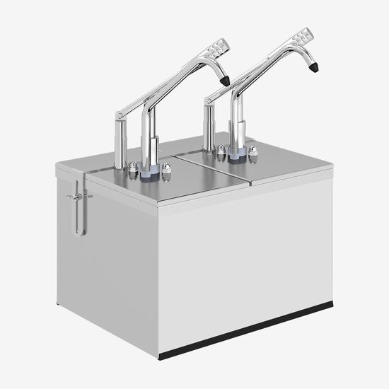 Dozator inox sosuri, 2 x 5.25L, 2xGN 1/4 KD-0214 Kalando